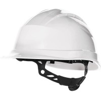 Quartz Up 3 Rotor Adjustment Safety Helmet Hard Hat - White